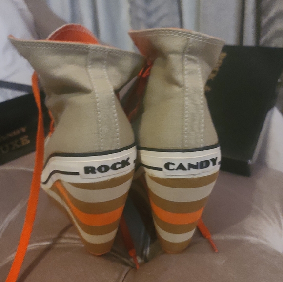 Rock & Candy gold deluxe platform sneakers size 8.5 - Picture 7 of 9